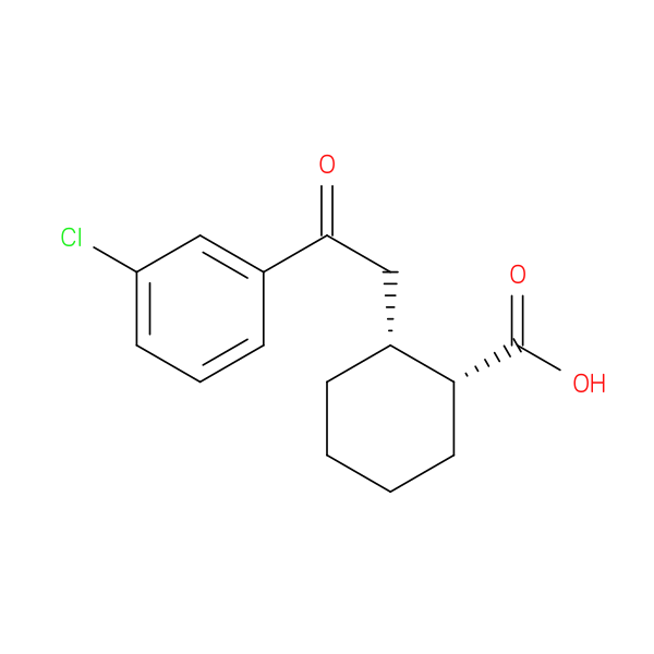 cis-2-[2-(3-Chlorophenyl)-2-oxoethyl]cyclohexane-1-carboxylic acid