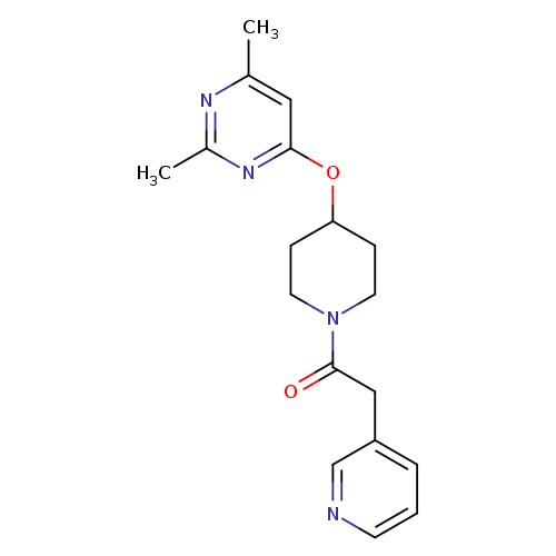 1-{4-[(2,6-dimethylpyrimidin-4-yl)oxy]piperidin-1-yl}-2-(pyridin-3-yl)ethan-1-one