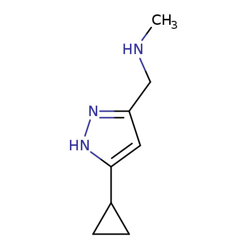1-(5-Cyclopropyl-1H-pyrazol-3-yl)-N-methylmethanamine