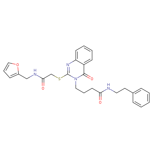 4-{2-[({[(furan-2-yl)methyl]carbamoyl}methyl)sulfanyl]-4-oxo-3,4-dihydroquinazolin-3-yl}-N-(2-phenylethyl)butanamide