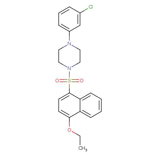 1-(3-chlorophenyl)-4-[(4-ethoxynaphthalen-1-yl)sulfonyl]piperazine