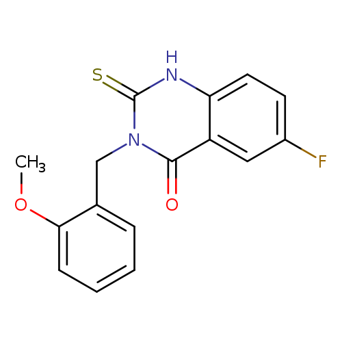 6-fluoro-3-[(2-methoxyphenyl)methyl]-2-sulfanylidene-1,2,3,4-tetrahydroquinazolin-4-one