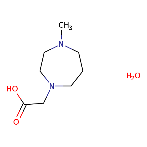 (4-methyl-1,4-diazepan-1-yl)acetic acid hydrate