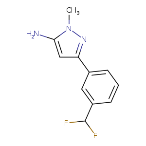 5-[3-(difluoromethyl)phenyl]-2-methyl-2,3-dihydro-1H-pyrazol-3-imine