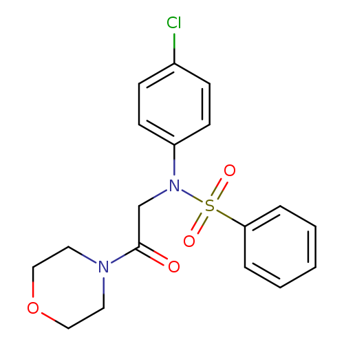 N-(4-chlorophenyl)-N-[2-(morpholin-4-yl)-2-oxoethyl]benzenesulfonamide