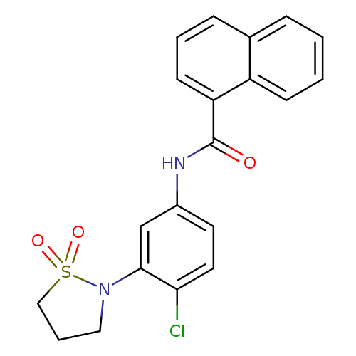 N-[4-chloro-3-(1,1-dioxo-1lambda6,2-thiazolidin-2-yl)phenyl]naphthalene-1-carboxamide
