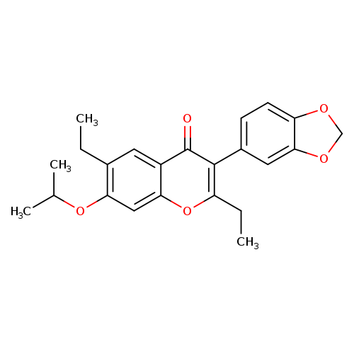 3-(2H-1,3-benzodioxol-5-yl)-2,6-diethyl-7-(propan-2-yloxy)-4H-chromen-4-one