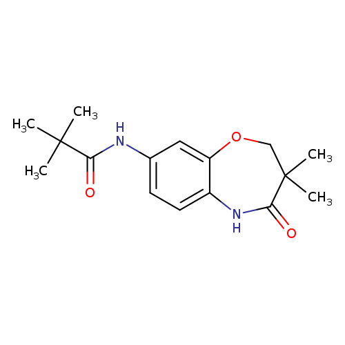 N-(3,3-dimethyl-4-oxo-2,3,4,5-tetrahydro-1,5-benzoxazepin-8-yl)-2,2-dimethylpropanamide