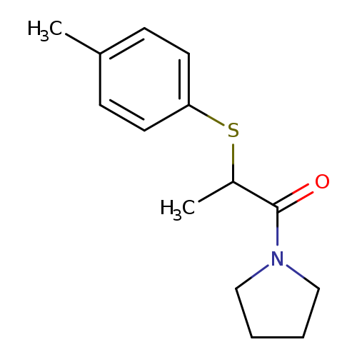 1-methyl-2-oxo-2-(1-pyrrolidinyl)ethyl 4-methylphenyl sulfide