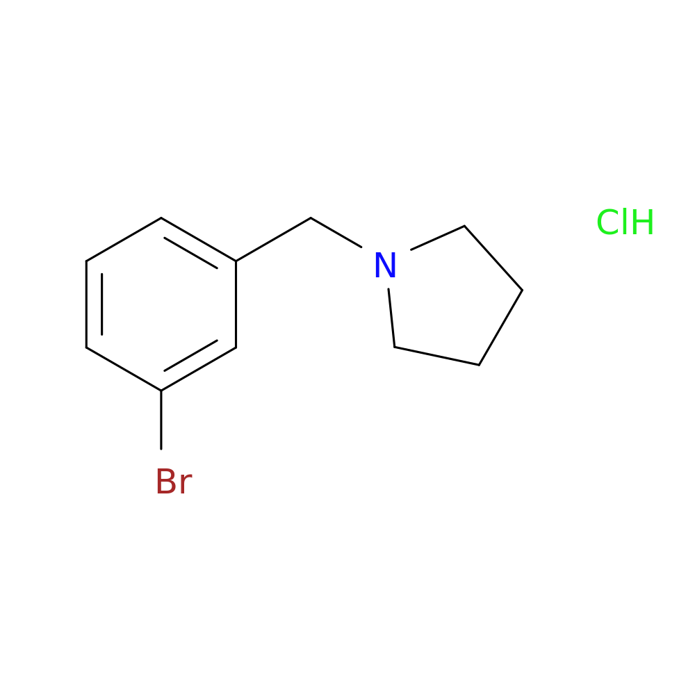 1-[(3-bromophenyl)methyl]pyrrolidine hydrochloride
