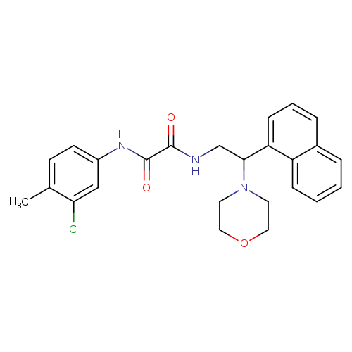 N'-(3-chloro-4-methylphenyl)-N-[2-(morpholin-4-yl)-2-(naphthalen-1-yl)ethyl]ethanediamide