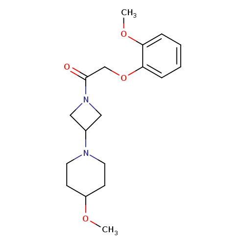 2-(2-methoxyphenoxy)-1-[3-(4-methoxypiperidin-1-yl)azetidin-1-yl]ethan-1-one