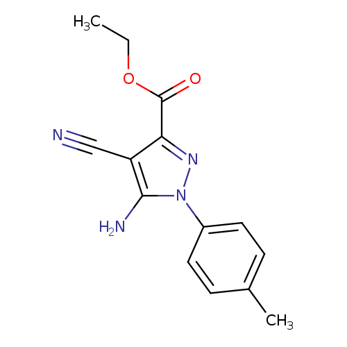 Ethyl 5-amino-4-cyano-1-p-tolylpyrazole-3-carboxylate