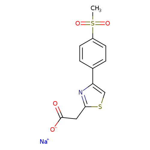Sodium 2-[4-(4-methanesulfonylphenyl)-1,3-thiazol-2-yl]acetate