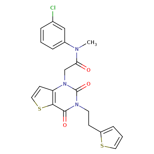 N-(3-chlorophenyl)-2-{2,4-dioxo-3-[2-(thiophen-2-yl)ethyl]-1H,2H,3H,4H-thieno[3,2-d]pyrimidin-1-yl}-N-methylacetamide