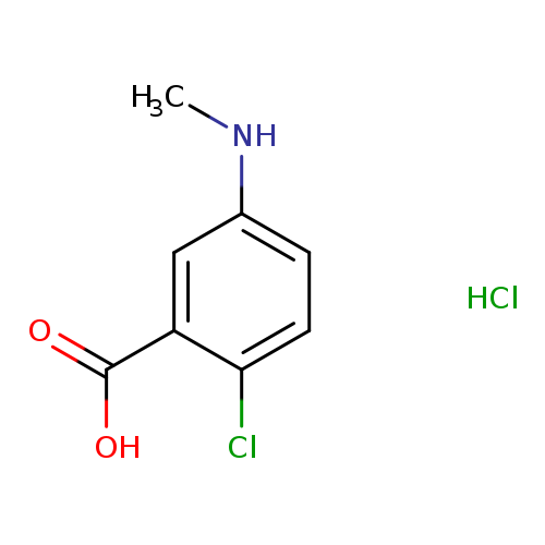 2-chloro-5-(methylamino)benzoic acid hydrochloride
