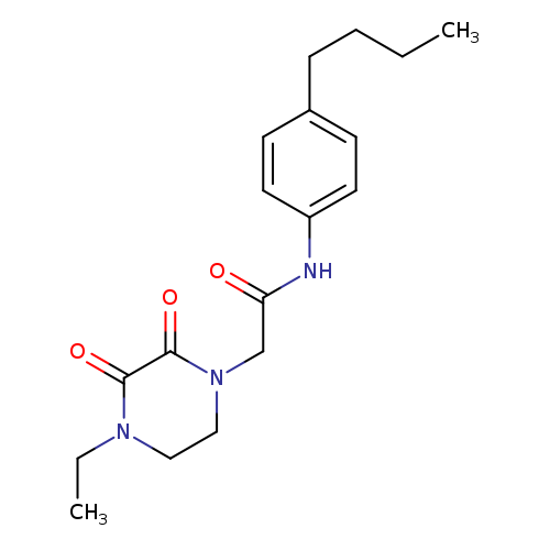 N-(4-butylphenyl)-2-(4-ethyl-2,3-dioxopiperazin-1-yl)acetamide