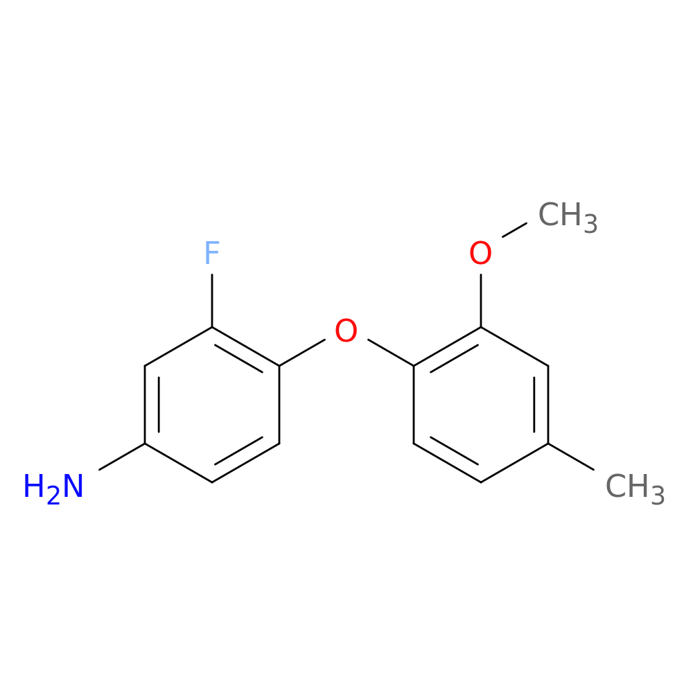 3-Fluoro-4-(2-methoxy-4-methylphenoxy)aniline