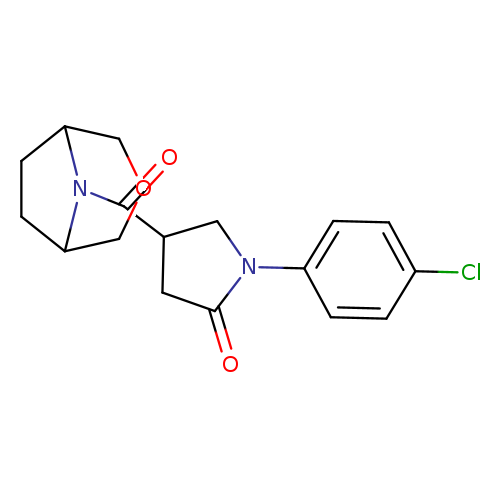 1-(4-chlorophenyl)-4-{3-oxa-8-azabicyclo[3.2.1]octane-8-carbonyl}pyrrolidin-2-one