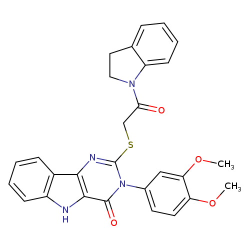2-{[2-(2,3-dihydro-1H-indol-1-yl)-2-oxoethyl]sulfanyl}-3-(3,4-dimethoxyphenyl)-3H,4H,5H-pyrimido[5,4-b]indol-4-one