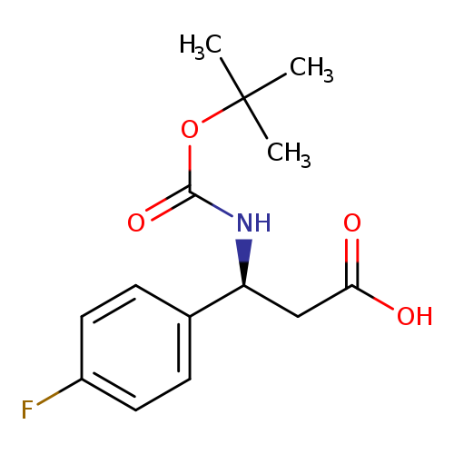 Benzenepropanoic acid,b-[[(1,1-dimethylethoxy)carbonyl]amino]-4-fluoro-, (bS)-