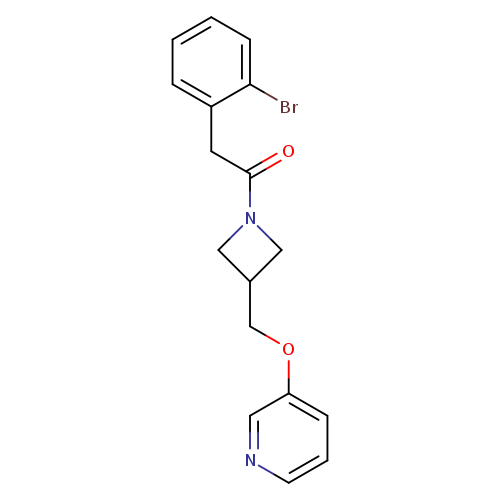 2-(2-bromophenyl)-1-{3-[(pyridin-3-yloxy)methyl]azetidin-1-yl}ethan-1-one