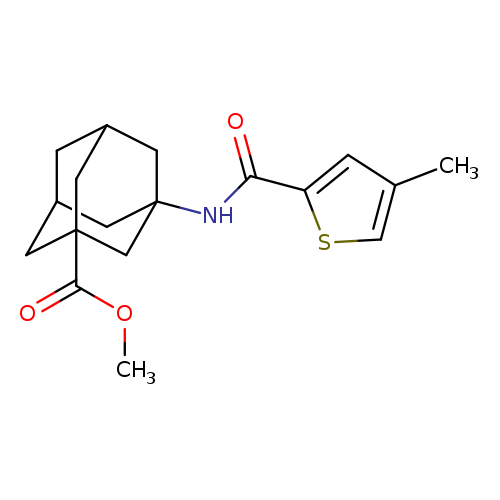 methyl 3-(4-methylthiophene-2-amido)adamantane-1-carboxylate