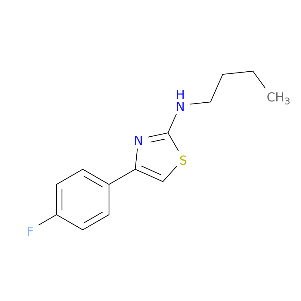 N-butyl-4-(4-fluorophenyl)-1,3-thiazol-2-amine