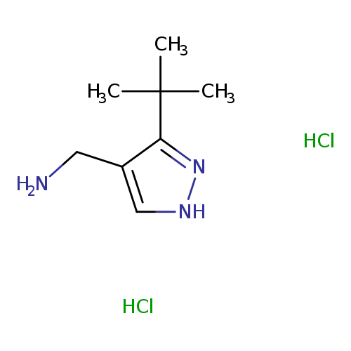 1-(3-tert-butyl-1H-pyrazol-4-yl)methanaminedihydrochloride