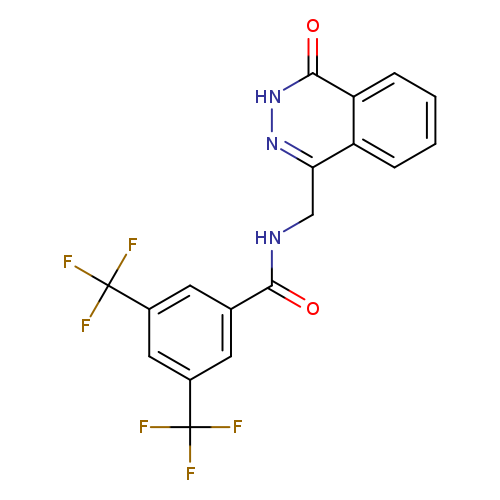 N-[(4-oxo-3,4-dihydrophthalazin-1-yl)methyl]-3,5-bis(trifluoromethyl)benzamide