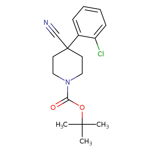 1-Boc-4-cyano-4-(2-chlorophenyl)-piperidine