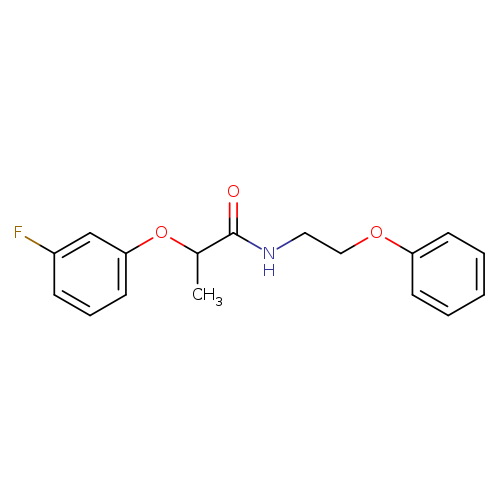 2-(3-fluorophenoxy)-N-(2-phenoxyethyl)propanamide