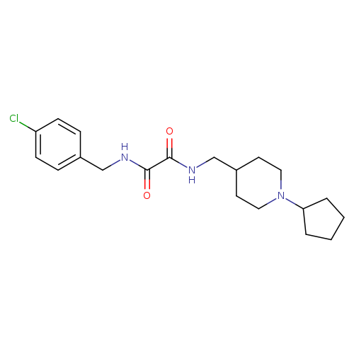 N'-[(4-chlorophenyl)methyl]-N-[(1-cyclopentylpiperidin-4-yl)methyl]ethanediamide