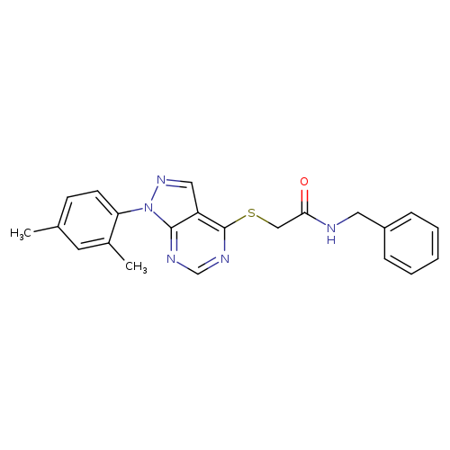 N-benzyl-2-{[1-(2,4-dimethylphenyl)-1H-pyrazolo[3,4-d]pyrimidin-4-yl]sulfanyl}acetamide