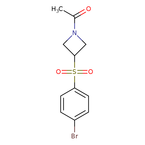 1-{3-[(4-Bromobenzene)sulfonyl]azetidin-1-yl}ethanone