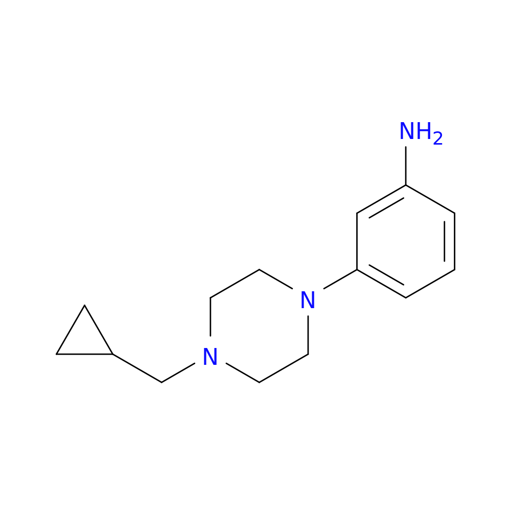 3-[4-(cyclopropylmethyl)piperazin-1-yl]aniline