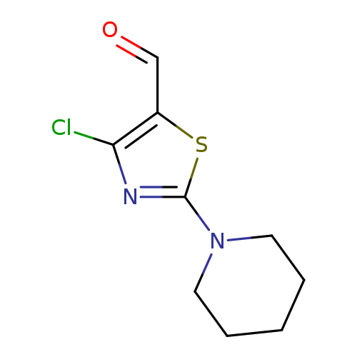 5-Thiazolecarboxaldehyde, 4-chloro-2-(1-piperidinyl)-