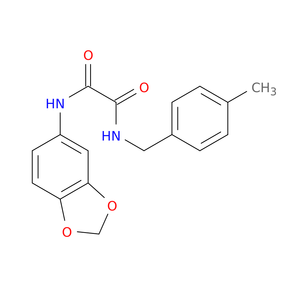 N-(2H-1,3-benzodioxol-5-yl)-N'-[(4-methylphenyl)methyl]ethanediamide