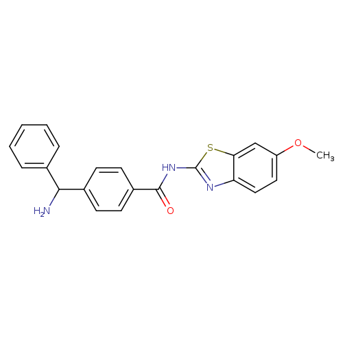 4-(aminophenylmethyl)-N-(6-methoxy-2-benzothiazolyl)-benzamide