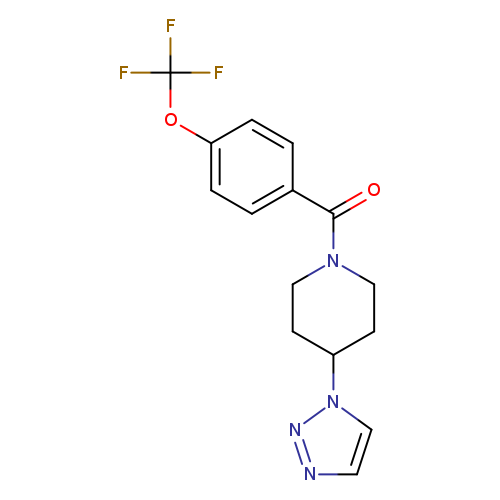 4-(1H-1,2,3-triazol-1-yl)-1-[4-(trifluoromethoxy)benzoyl]piperidine