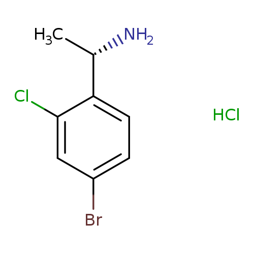 (1S)-1-(4-bromo-2-chlorophenyl)ethan-1-aminehydrochloride