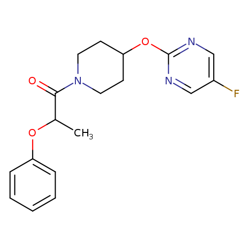 1-{4-[(5-fluoropyrimidin-2-yl)oxy]piperidin-1-yl}-2-phenoxypropan-1-one