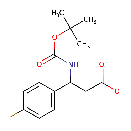 3-{[(tert-butoxy)carbonyl]amino}-3-(4-fluorophenyl)propanoic acid