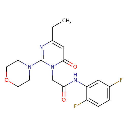 N-(2,5-difluorophenyl)-2-[4-ethyl-2-(morpholin-4-yl)-6-oxo-1,6-dihydropyrimidin-1-yl]acetamide