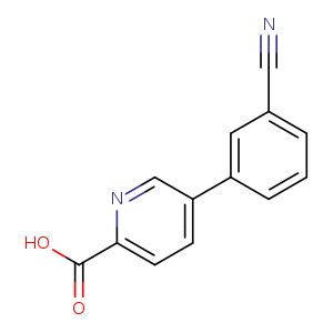 2-Pyridinecarboxylic acid, 5-(3-cyanophenyl)-