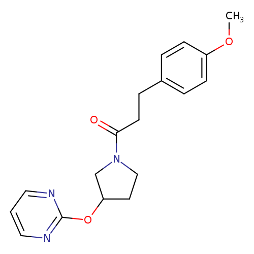3-(4-methoxyphenyl)-1-[3-(pyrimidin-2-yloxy)pyrrolidin-1-yl]propan-1-one