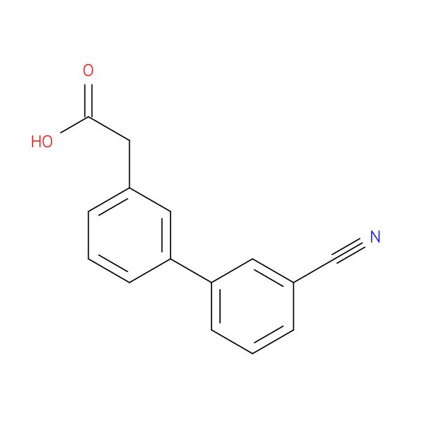 [3-(3-cyanophenyl)phenyl]acetic acid