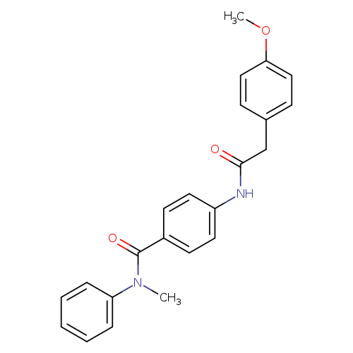 4-{[(4-methoxyphenyl)acetyl]amino}-N-methyl-N-phenylbenzamide