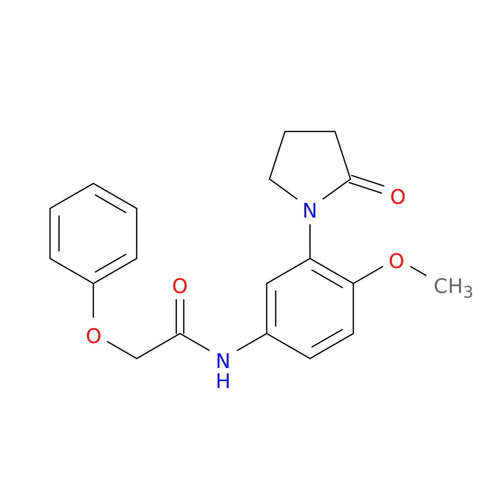 N-[4-methoxy-3-(2-oxopyrrolidin-1-yl)phenyl]-2-phenoxyacetamide