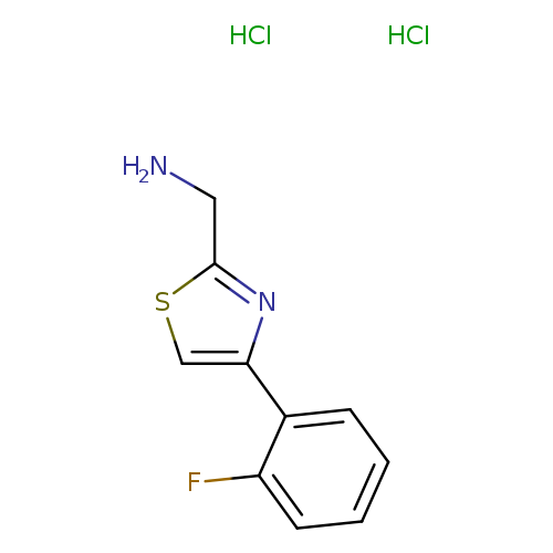[4-(2-fluorophenyl)-1,3-thiazol-2-yl]methanamine dihydrochloride
